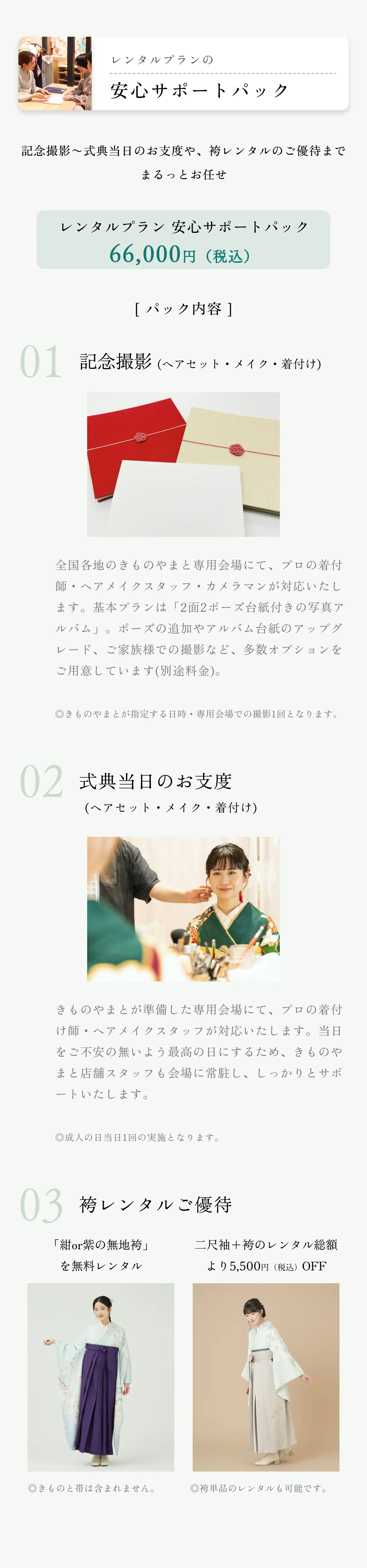 レンタルプラン 安心サポートパック