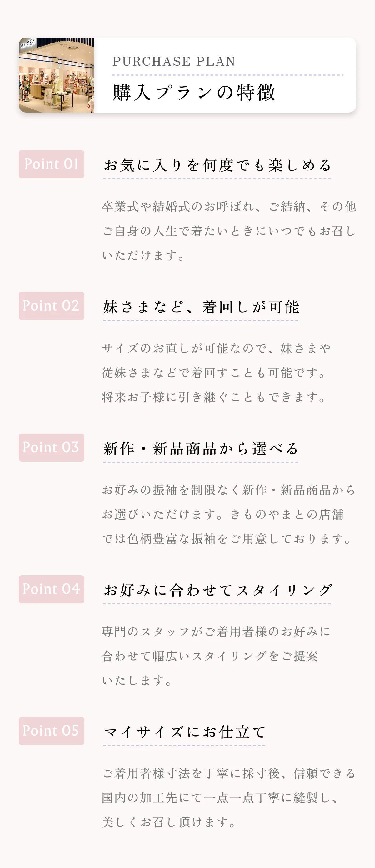 購入プランの特徴