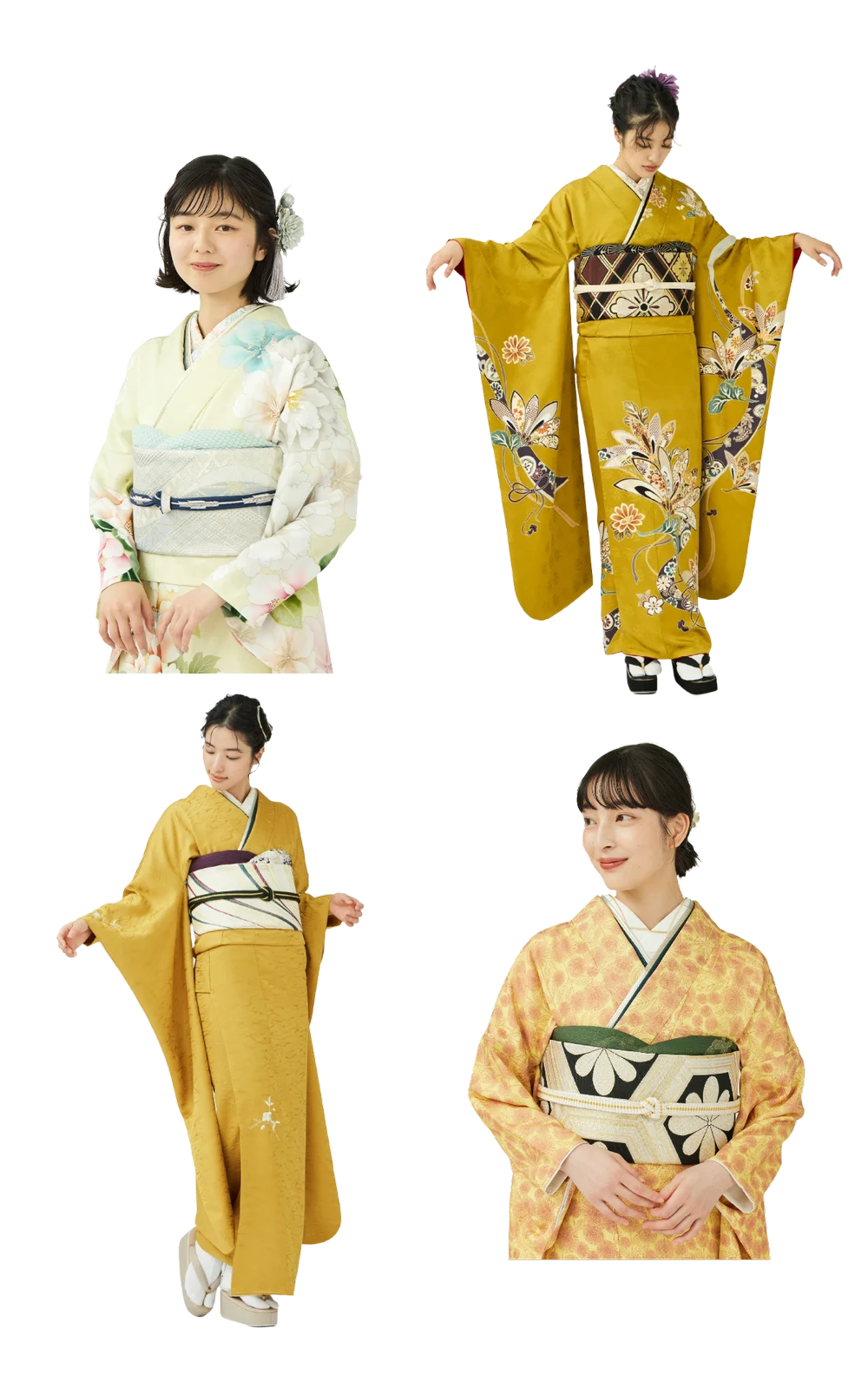 振袖 黄色