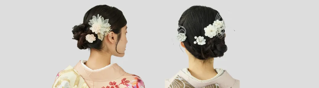 ピンク色の振袖に似合う髪型・メイク・小物のポイント